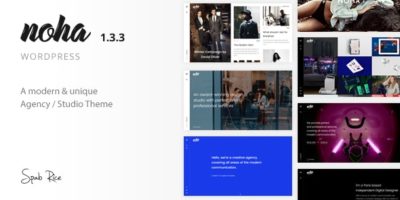 Noha - A modern Agency WordPress Theme for Creatives by SpabRice