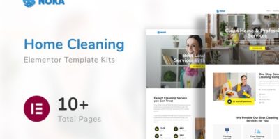 Noka - Cleaning Company Service Template Kit by elmous