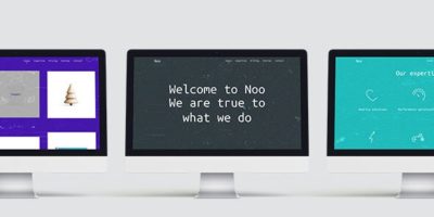 Noo – Glitchy Experimental One-Page Template by pimmey