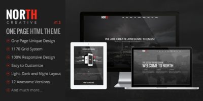 North - One Page Parallax Theme by GoldEyes