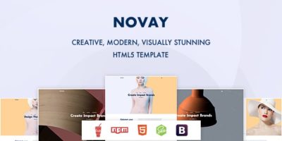 Novay - Minimal Creative HTML Template by hoverThemes
