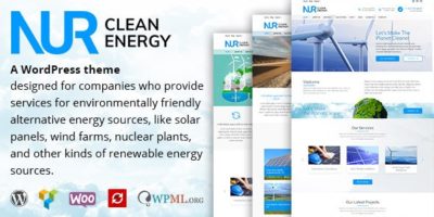 Nur - Alternative & Renewable Energy WordPress Theme by BrothersTheme