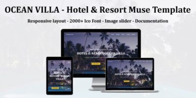 OCEAN VILLA - Hotel & Resort Muse Template by AwesomeThemez