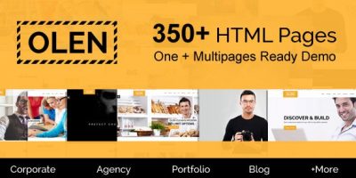 OLEN - Multipurpose Responsive Corporate HTML5 Template by janxcode