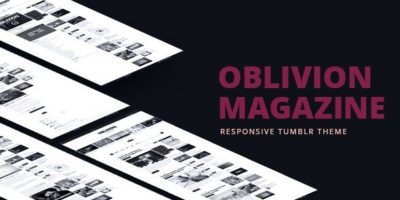 Oblivion Magazine - Responsive Tumblr Theme by adraft