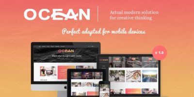 Ocean - Modern WordPress Theme for Bloggers by Lesya