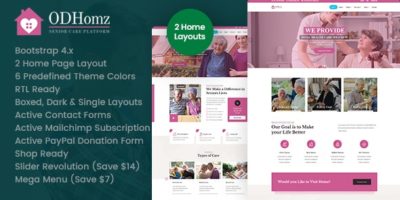 Odhomz - Senior Care HTML by KodeSolution