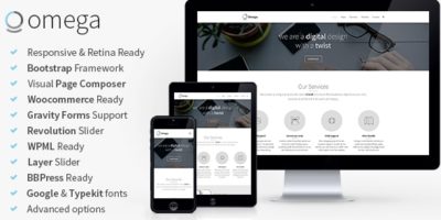 Omega - Multi-Purpose Responsive Bootstrap Theme by oxygenna