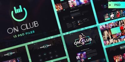 OnClub - Bar PSD Template by kamleshyadav