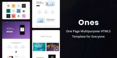 Ones - One Page Multipurpose HTML5 Template by FlaTheme