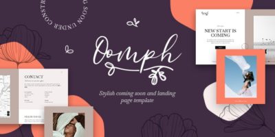 Oomph - Stylish Coming Soon & Landing Page Template by mix_design