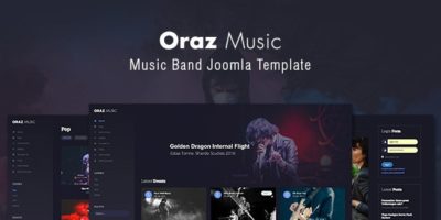 Oraz - Music Band Joomla Template by templaza