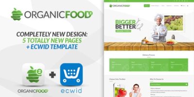 Organic Food - Responsive Joomla Template by dhsign