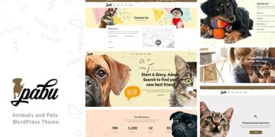 Pabu – Animals and Pets WordPress Theme by Dahz