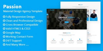 Passion - Material Design Agency Template by themes_master