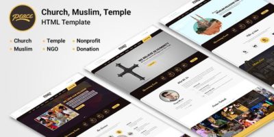 Peace - Church / Muslims / Temple HTML Template by codexcoder