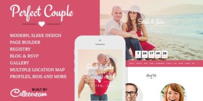 Perfect Couple - Wedding WordPress Theme by Coffeecream