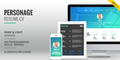 Personage - Easy Setup CV Resume by Pixflow
