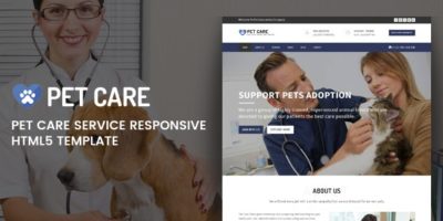 Pet Care - Responsive HTML5 Template by essentialwebapps