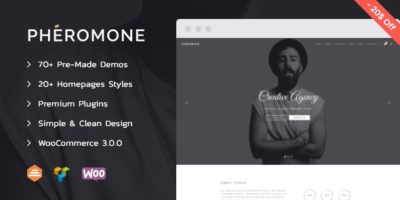 Pheromone - Creative Multi-Concept WordPress Theme by DankovThemes