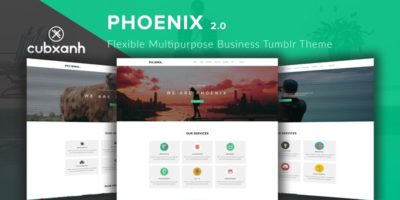 Phoenix - Flexible Multipurpose Business Tumblr Theme by cubxanh