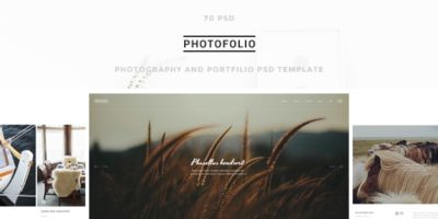 Photofolio - Photography & Portfolio PSD Template by upifix