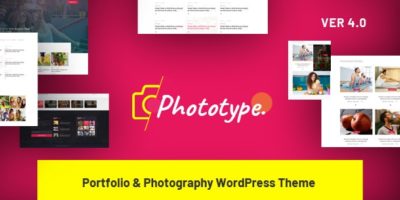 Phototype - New Elementor Portoflio WordPress Theme 2019 for Agency