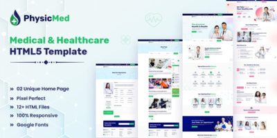 Physicmed - Medical & Healthcare HTML5 Template by softtech-it