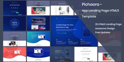 Pichaora - App Landing Page HTML5 Template by pikrana