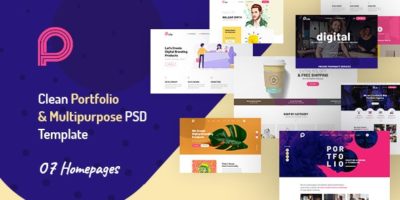 Picko - Clean Portfolio & Multipurpose PSD Template by winsfolio