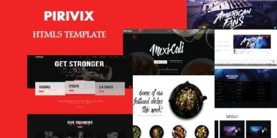 Pirivix -  Responsive HTML5 Template by Pirivix