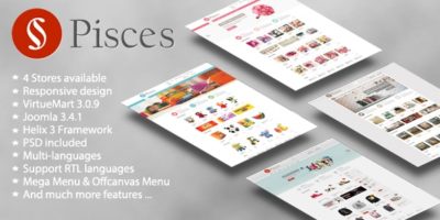 Pisces - Multipurpose Joomla & VirtueMart Template by VinaWebSolutions
