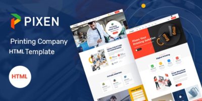 Pixen - Printing Services Company HTML5 Template by Theme_Pure