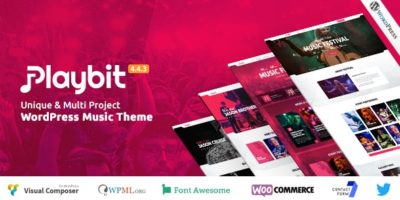 Playbit - Music Oriented WordPress Theme by ThemeRegion