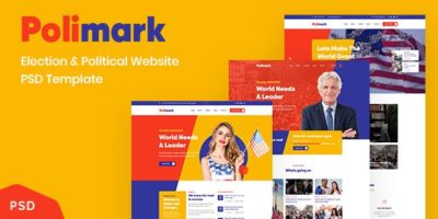 Polimark - Election and Political Website PSD Template by Storm_and_Rain