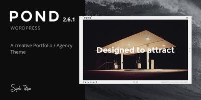 Pond - Creative Portfolio / Agency WordPress Theme by SpabRice