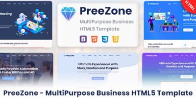 PreeZone - Creative Web Design & Digital Marketing Agency HTML5 Template by U-Touchdesign