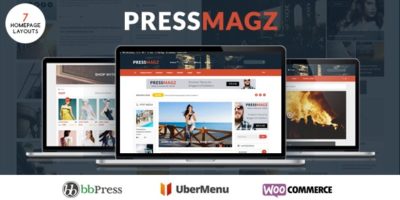 PresssMagz - Editorial News & Magazine WordPress Theme by uicreativenet