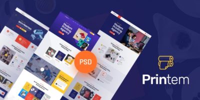 Printem - Printing Company PSD Template by BDevs