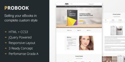 ProBook - Conversion Landing page by Number_One