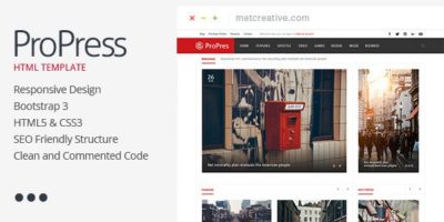 ProPress - Responsive News & Magazine Template by BruteCreative