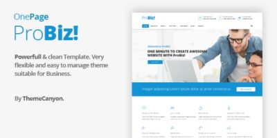 Probiz - Onepage Creative Multipurpose Joomla Template by ThemeCanyon