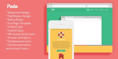 Psdn - Colorful Responsive Landing Page by 4riS