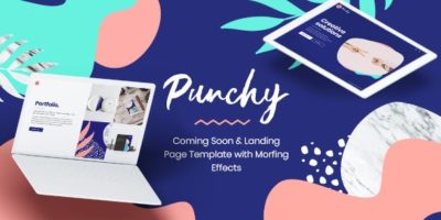 Punchy - Coming Soon and Landing Page Template with Morphing Effects by mix_design