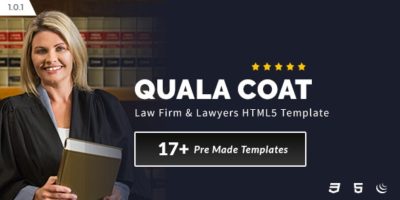 Quala Coat - Law Firm & Lawyers HTML5 Template by xenioushk
