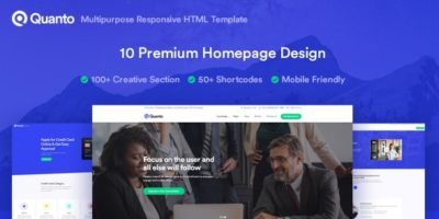 Quanto - Creative Multipurpose Responsive HTML Template by jitu