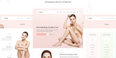 Qurux - Dermatology & Skin Care Elementor Template Kit by kinforce