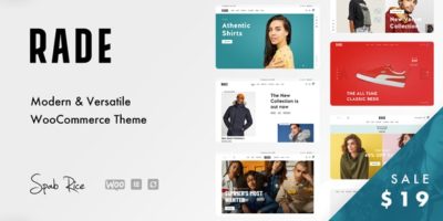 Rade - A Versatile WooCommerce Theme by SpabRice