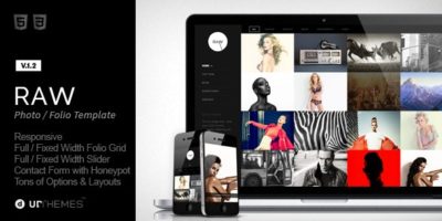 Raw - Responsive Photography HTML5 Template by UDTHEMES