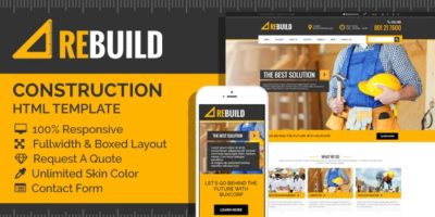 ReBuild - Construction & Renovation HTML Template by janxcode